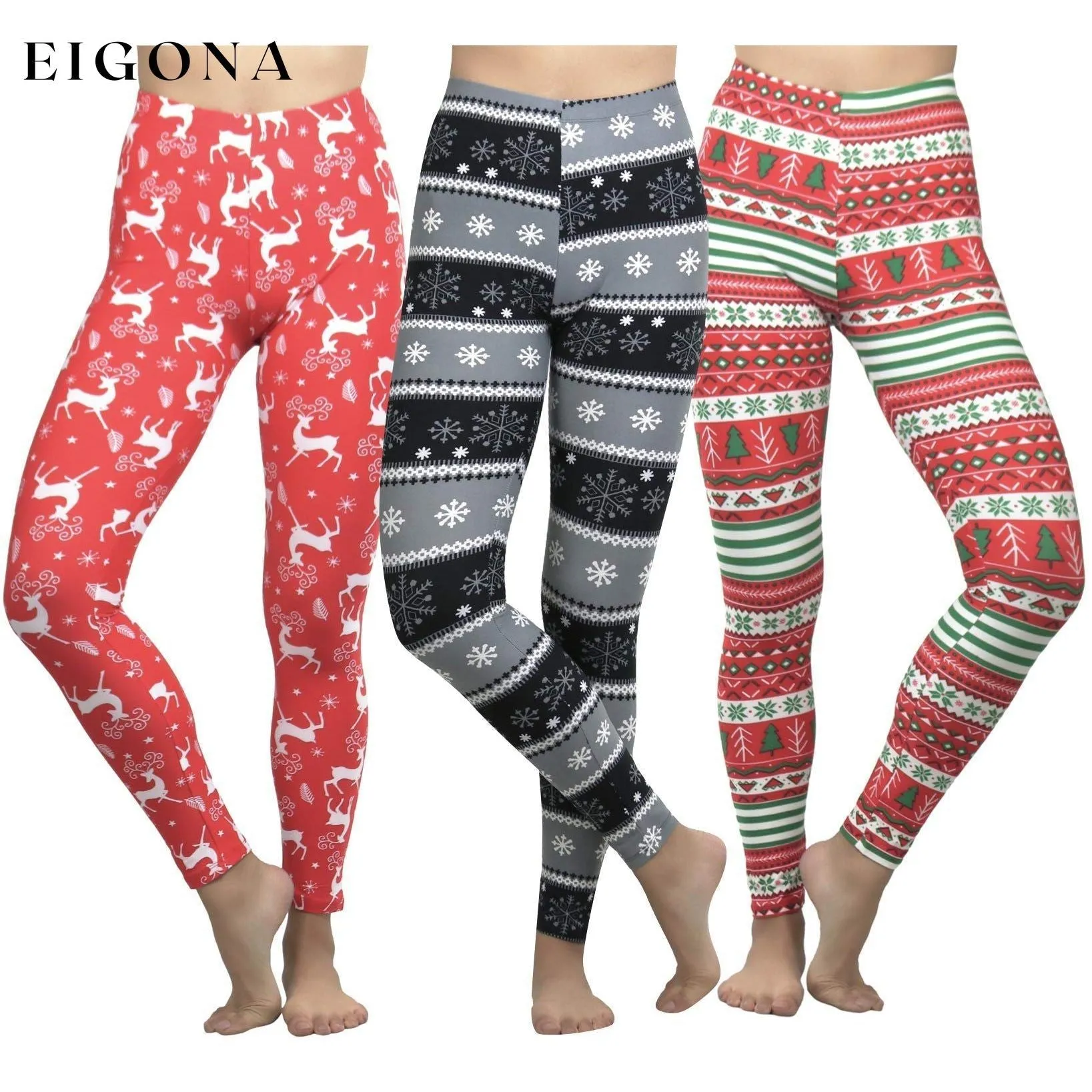 3-Pack: ToBeInStyle Women's Ultra Soft Velour Leggings