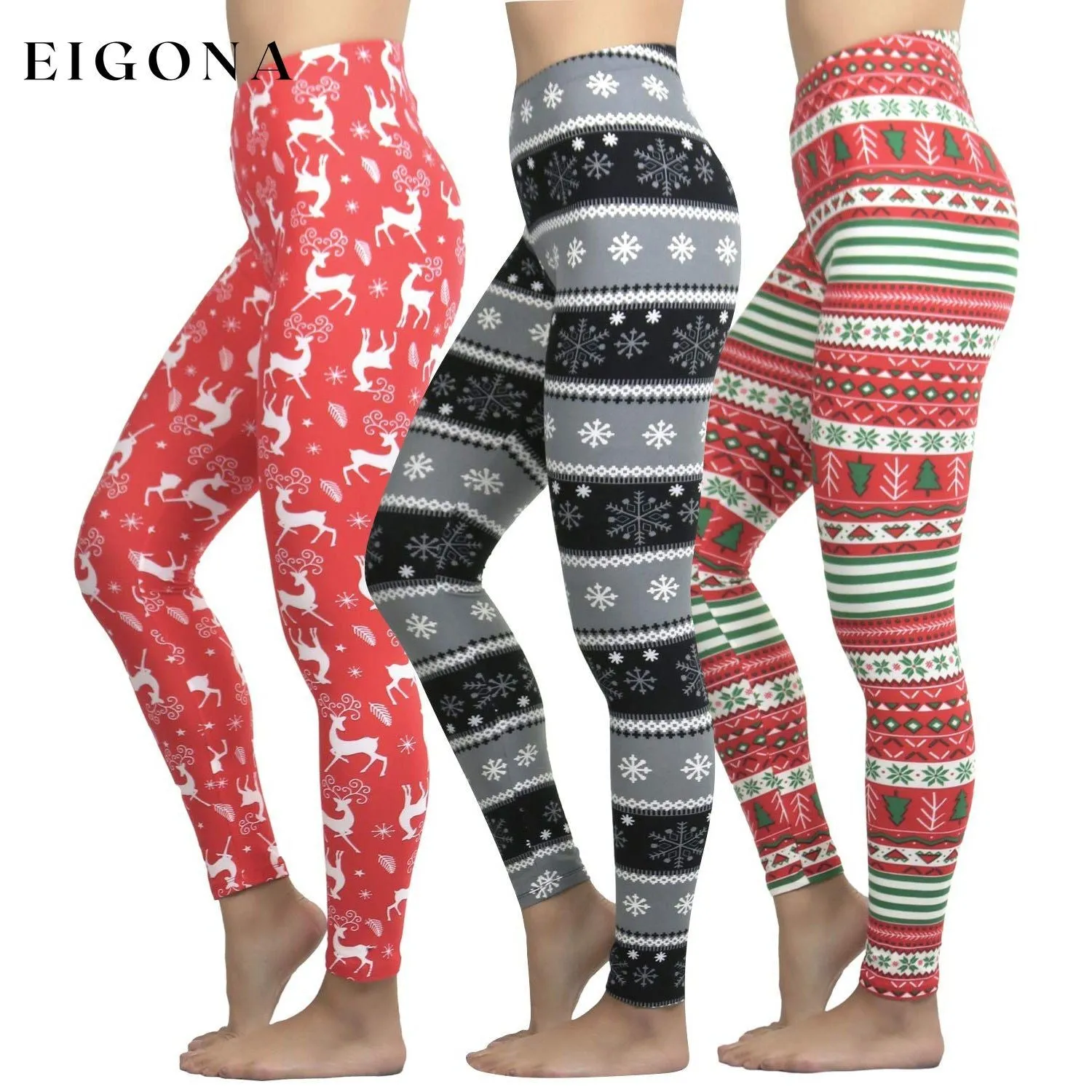 3-Pack: ToBeInStyle Women's Ultra Soft Velour Leggings