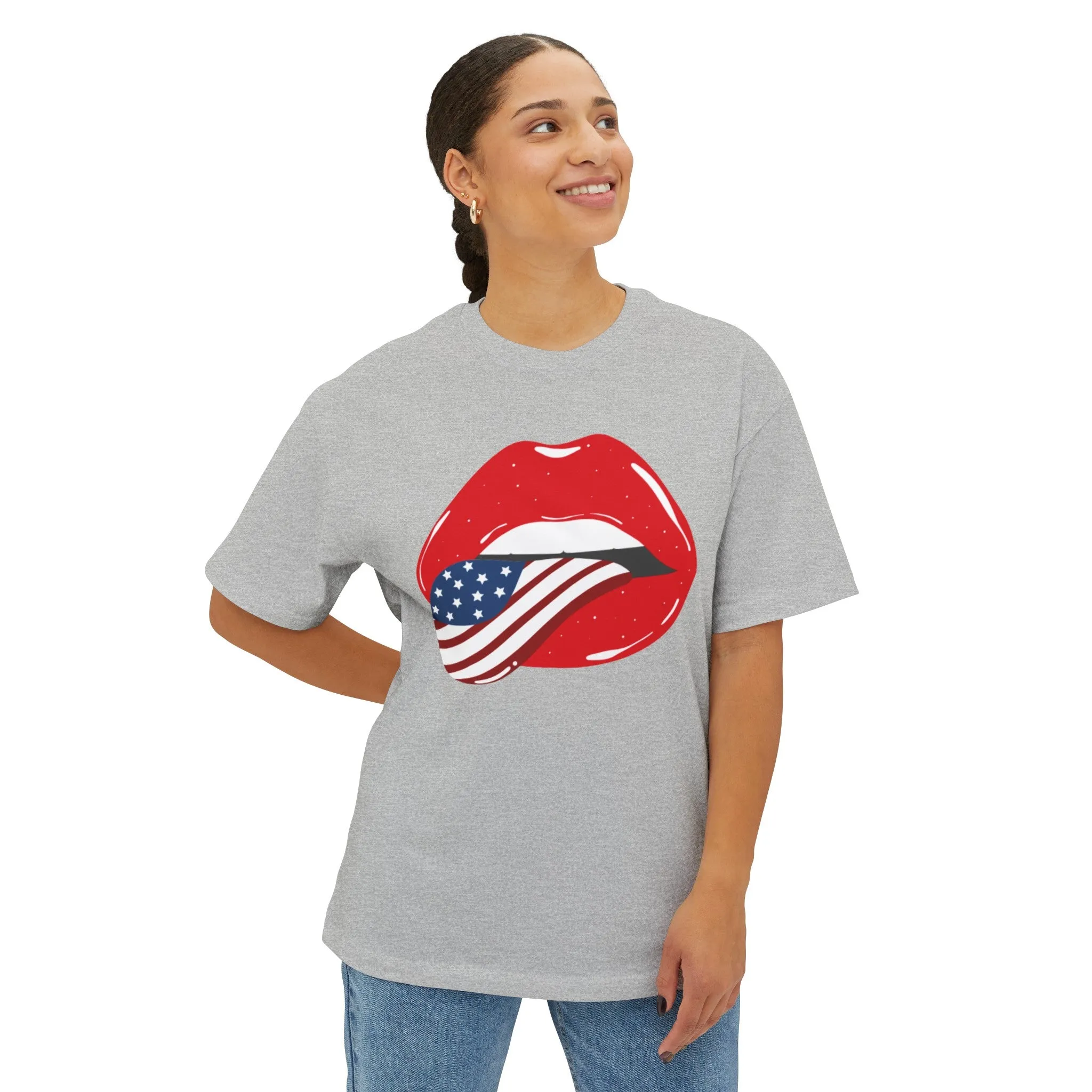 4th of July Sexy American Lips T-Shirt