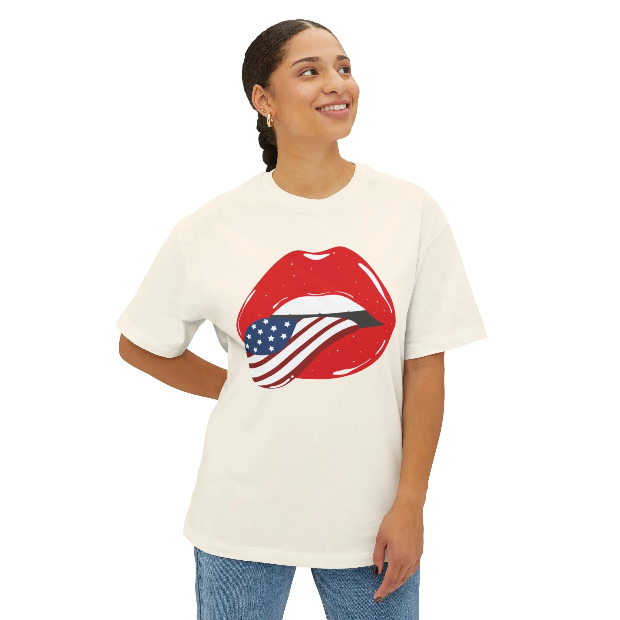 4th of July Sexy American Lips T-Shirt