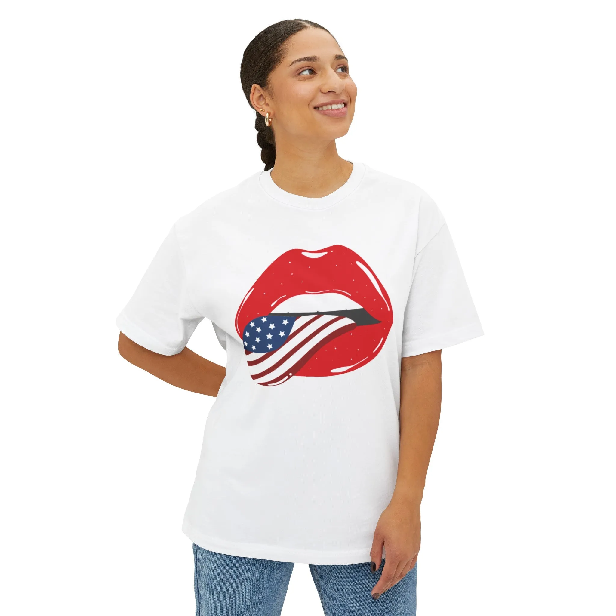 4th of July Sexy American Lips T-Shirt