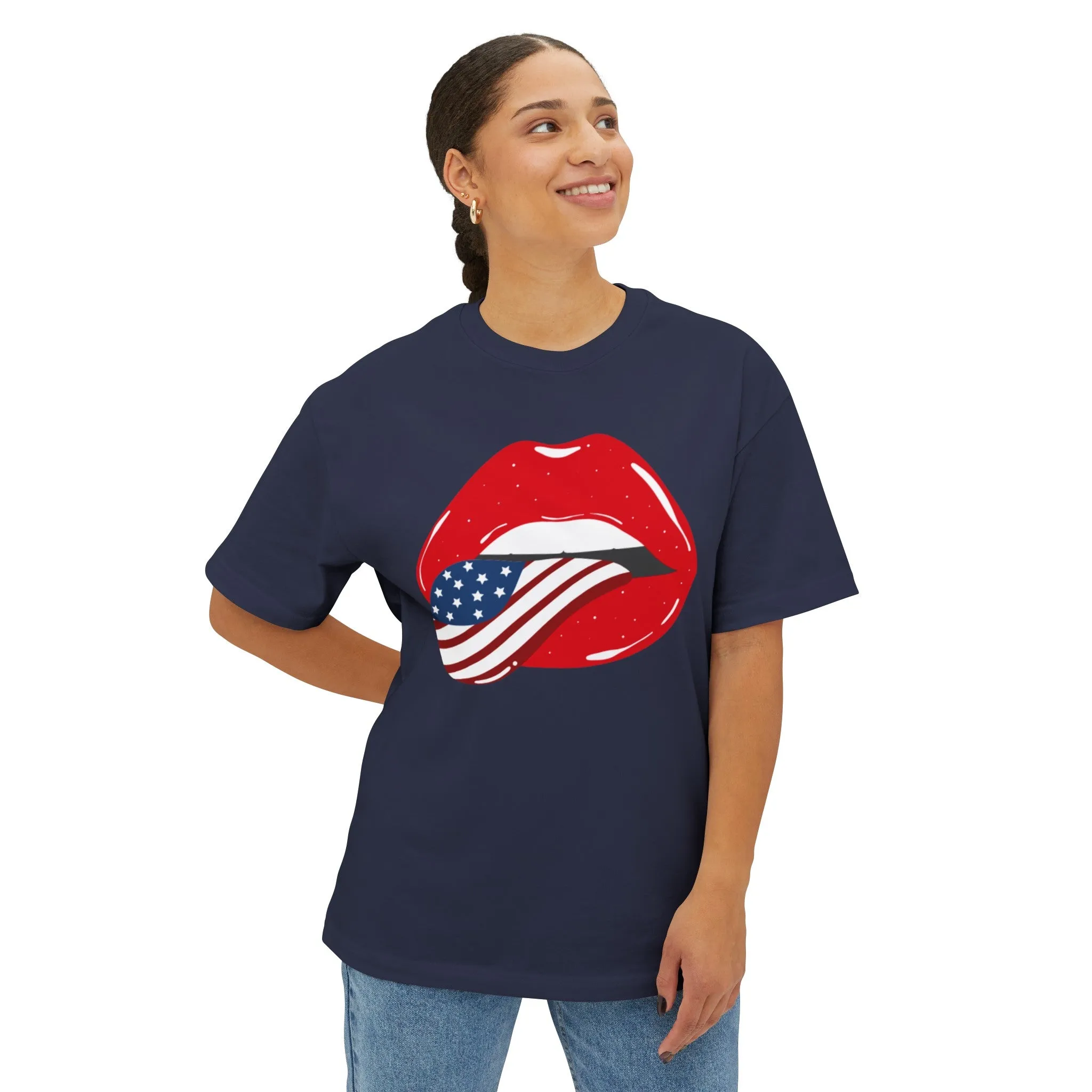4th of July Sexy American Lips T-Shirt