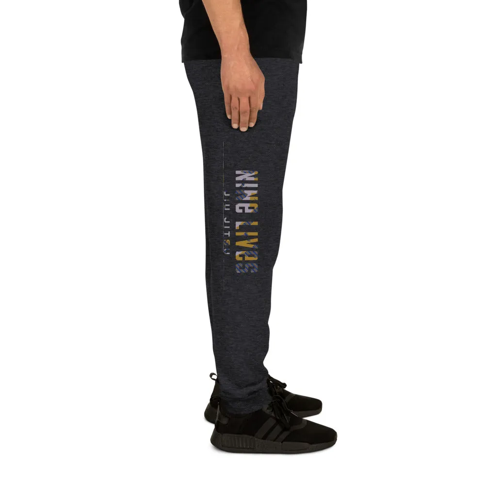 Badge Camo Joggers - Heather Black