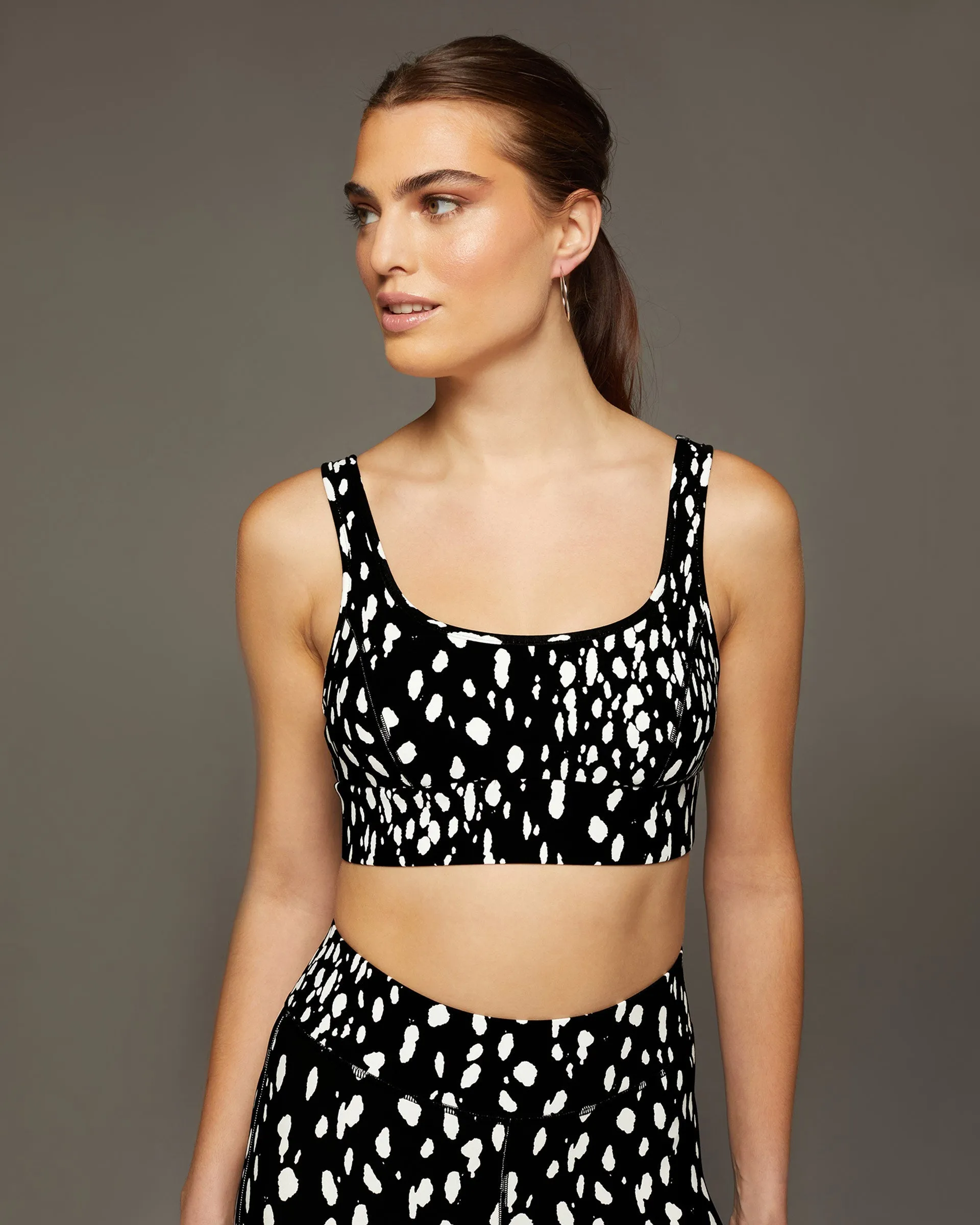 Basal Moondust Print Longline Bra