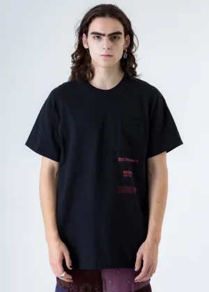 Black Bandana P Patch Print T-Shirt (Black P)