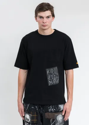 Black KIDILL × EDWIN A Mess T-Shirt