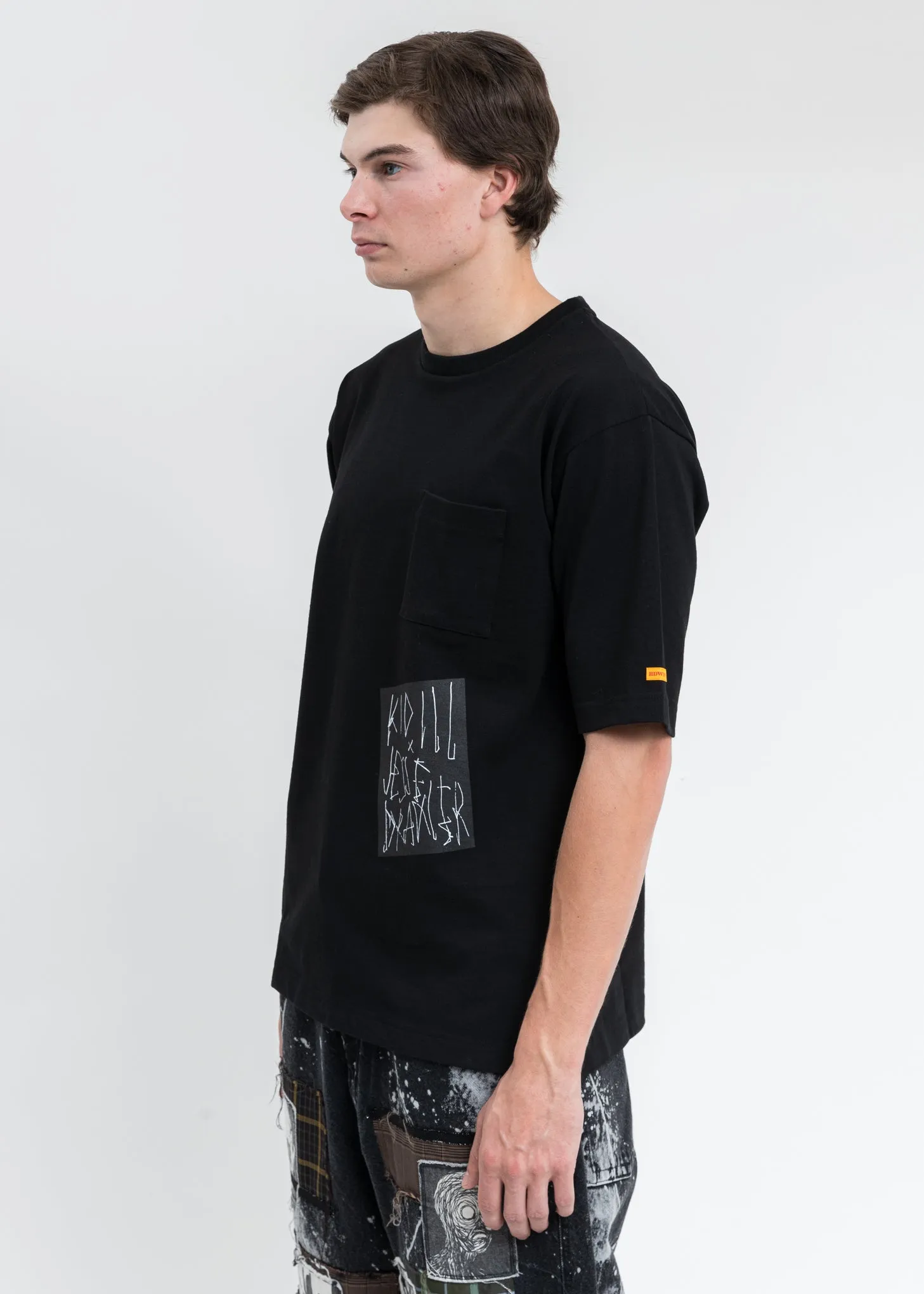 Black KIDILL × EDWIN A Mess T-Shirt