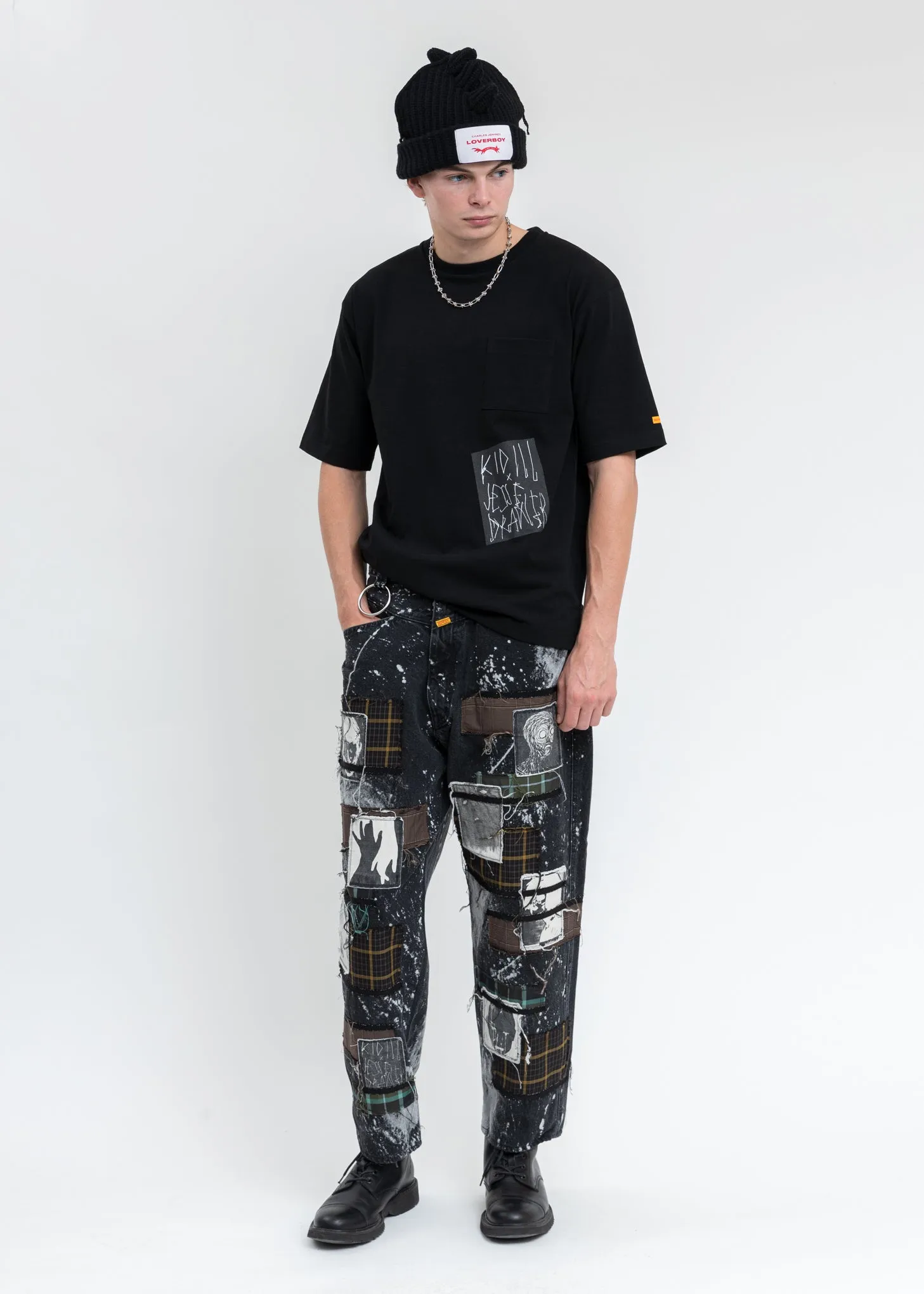 Black KIDILL × EDWIN A Mess T-Shirt
