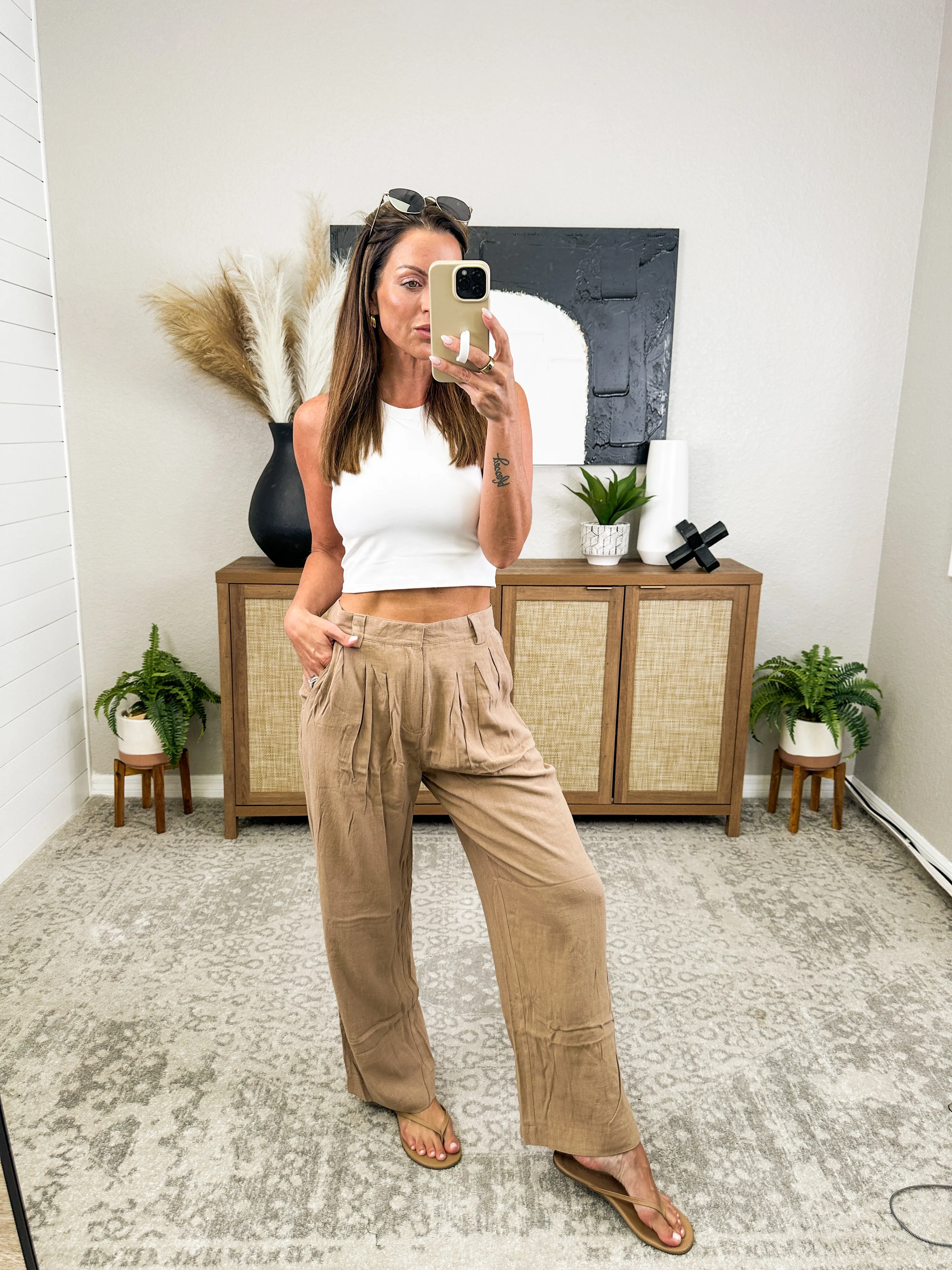 Business Meeting Wide Leg Pants