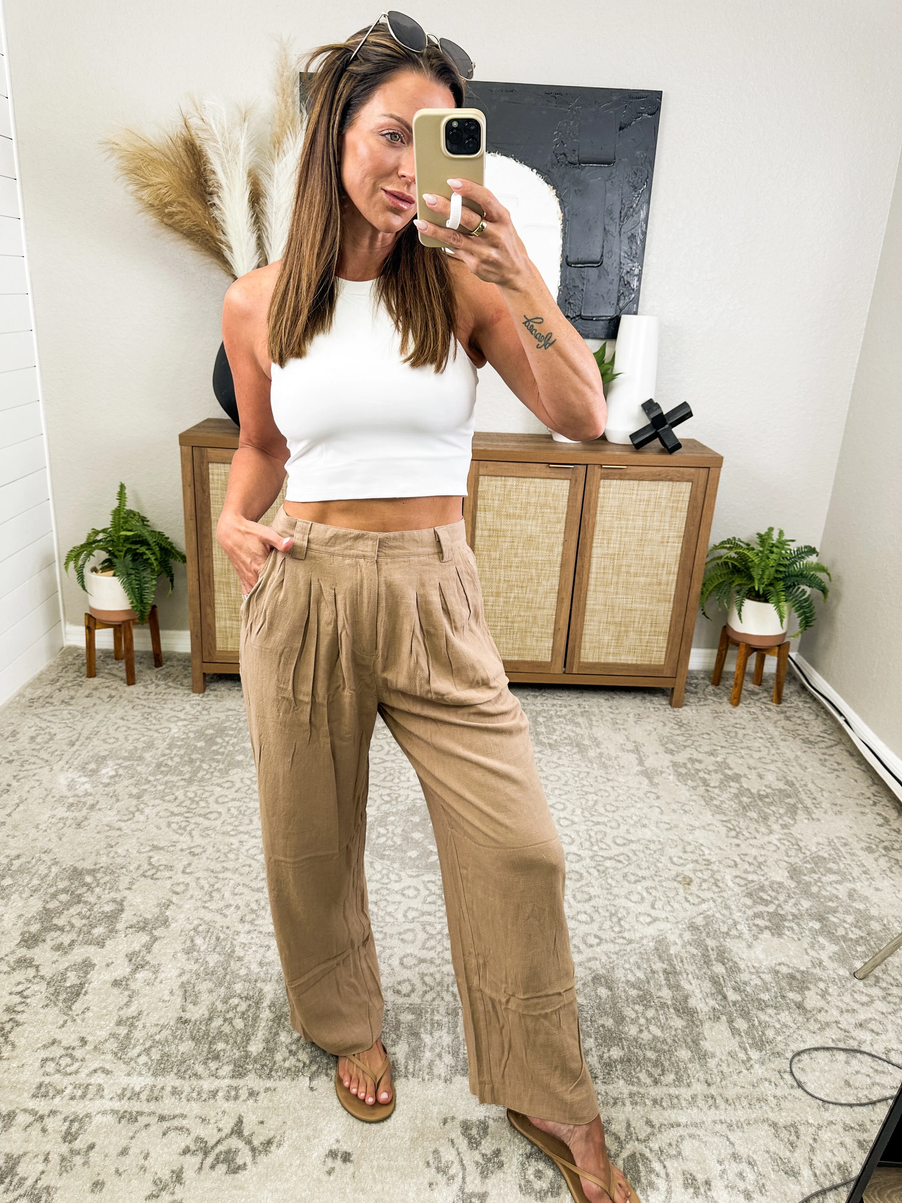 Business Meeting Wide Leg Pants