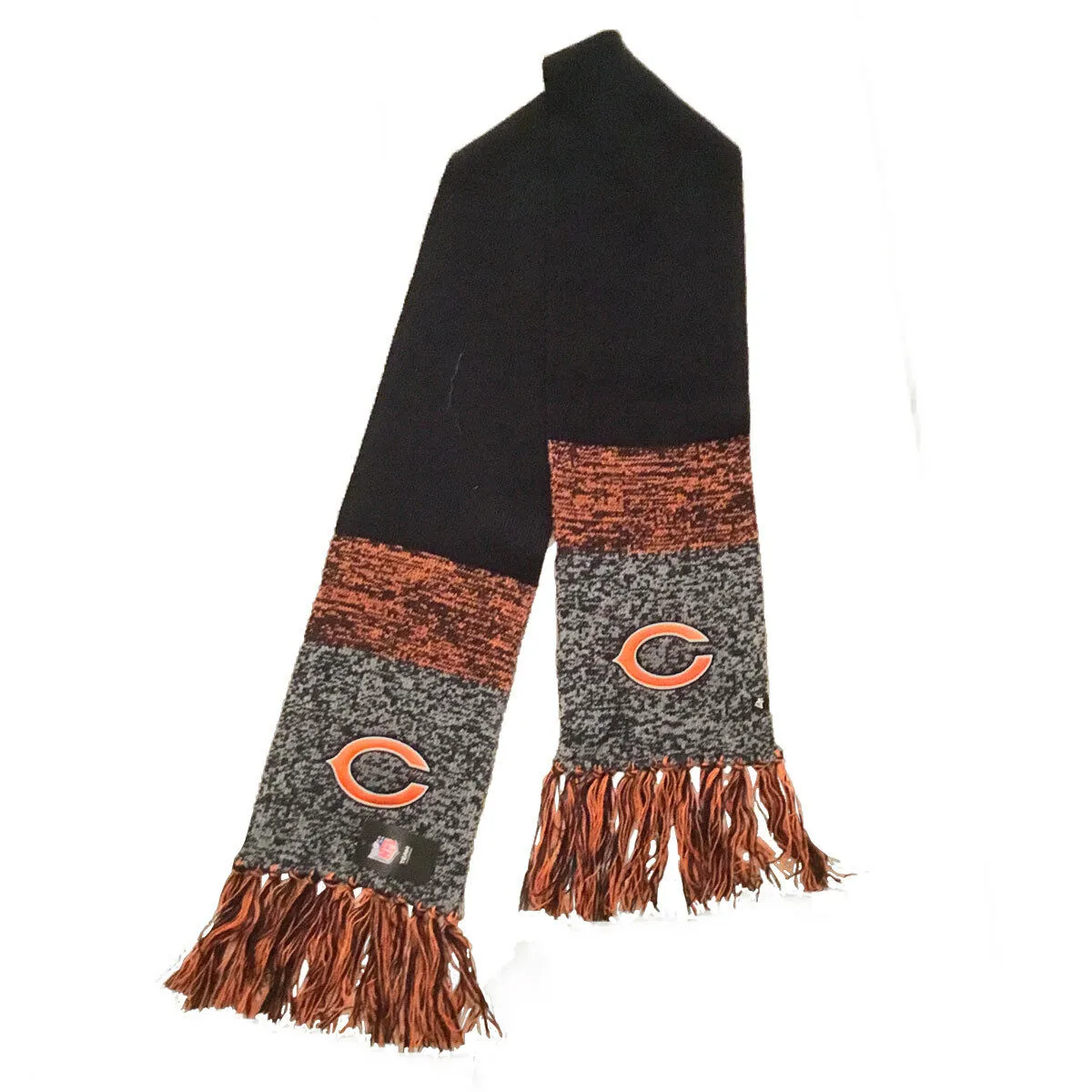 Chicago Bears Scarf, Static Marled Knit