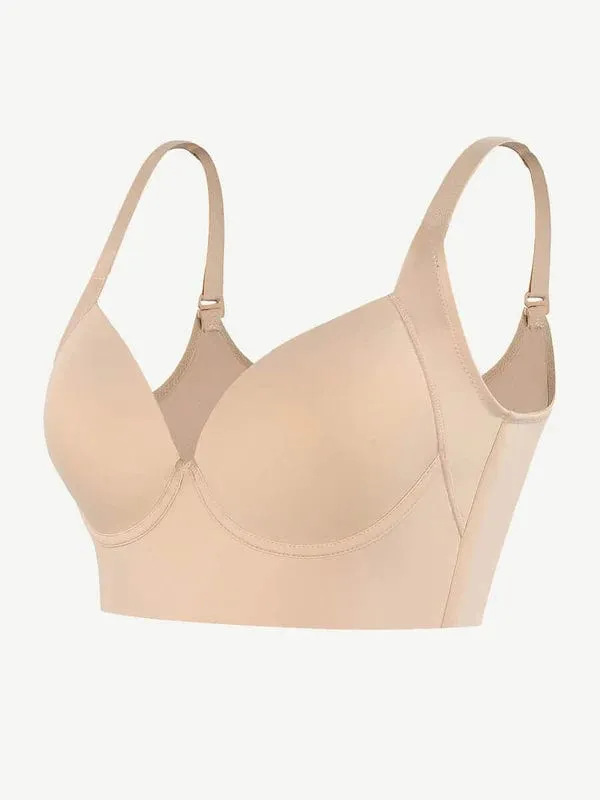 Comfortable Supportive Plunge Plus size Push Up Bra