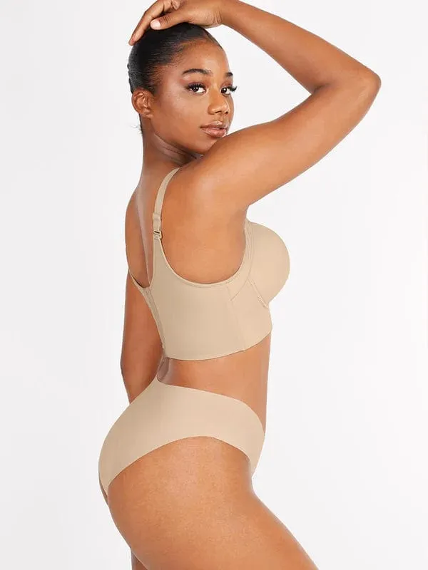 Comfortable Supportive Plunge Plus size Push Up Bra