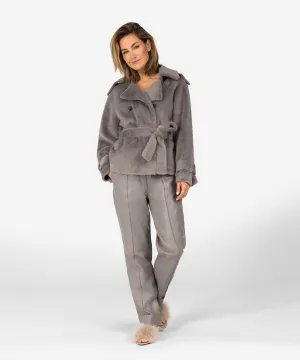 Cristel faux fur classic grey jacket