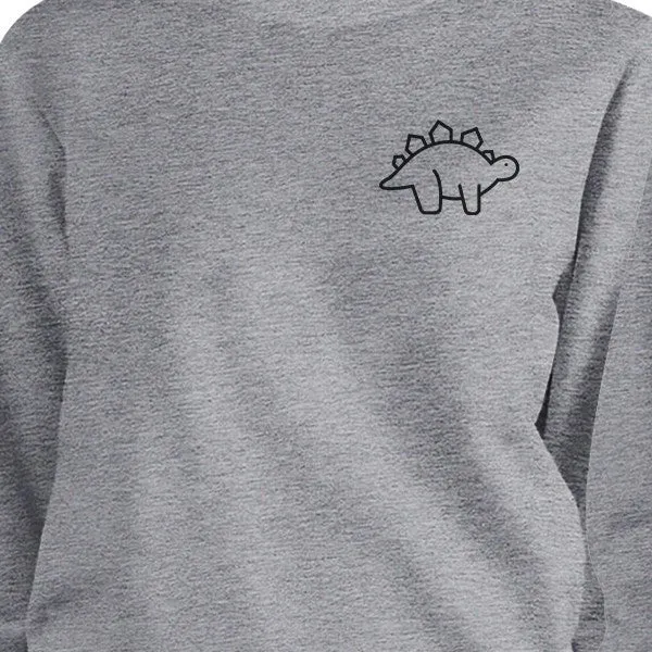 Dinosaurs BFF Matching Grey Sweatshirts