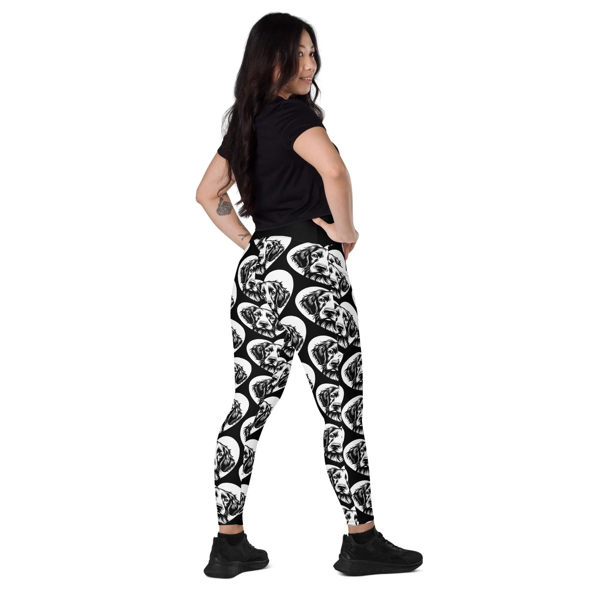 DOG BREED LEGGINGS with pockets - BRITTANY SPANIEL - HERTTAHOUND