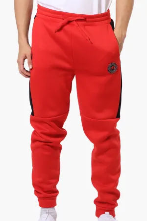 Essentials Super Triple Goose Side Stripe Tie Waist Joggers - Red