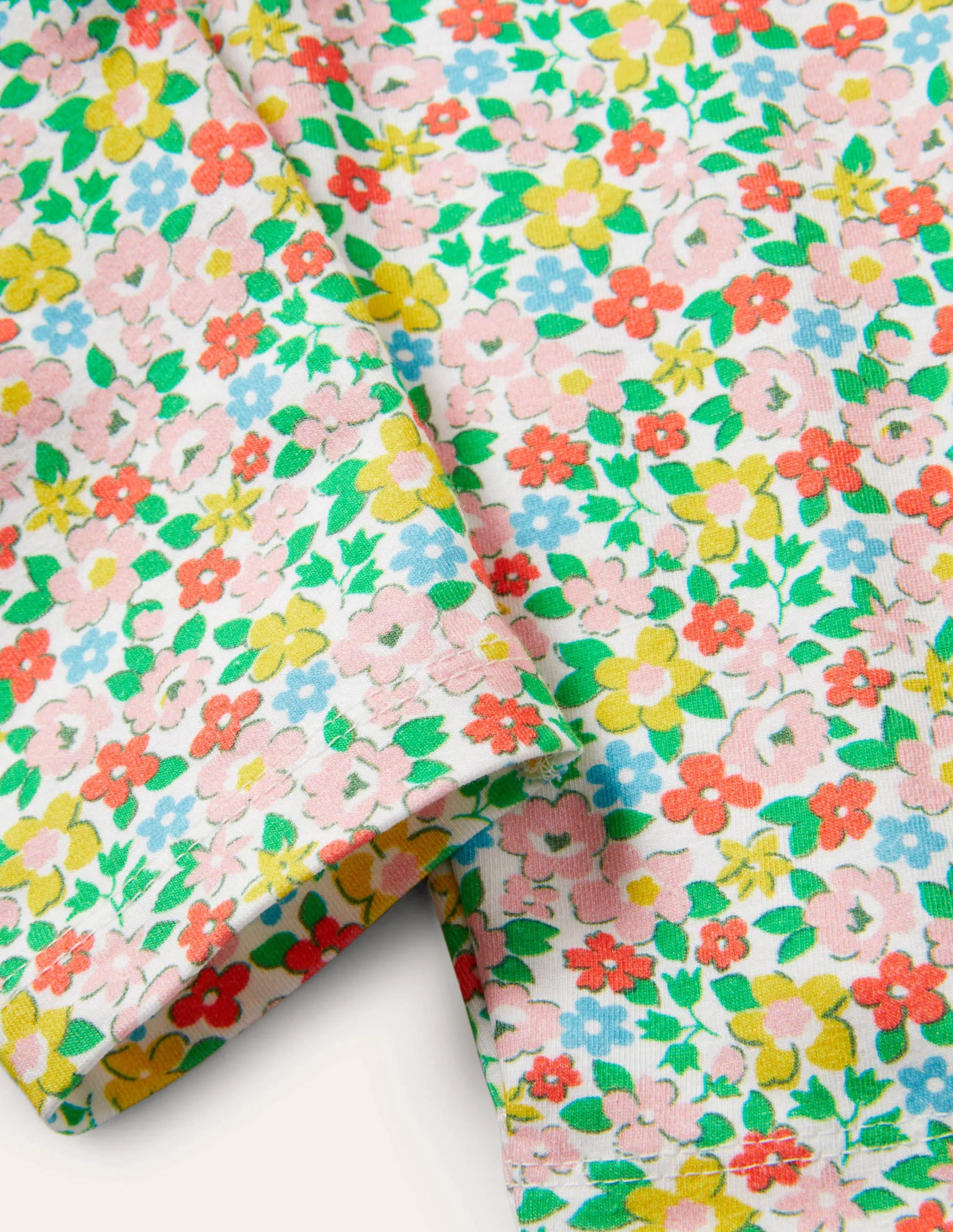 Fun Cropped Leggings-Multi Spring Floral