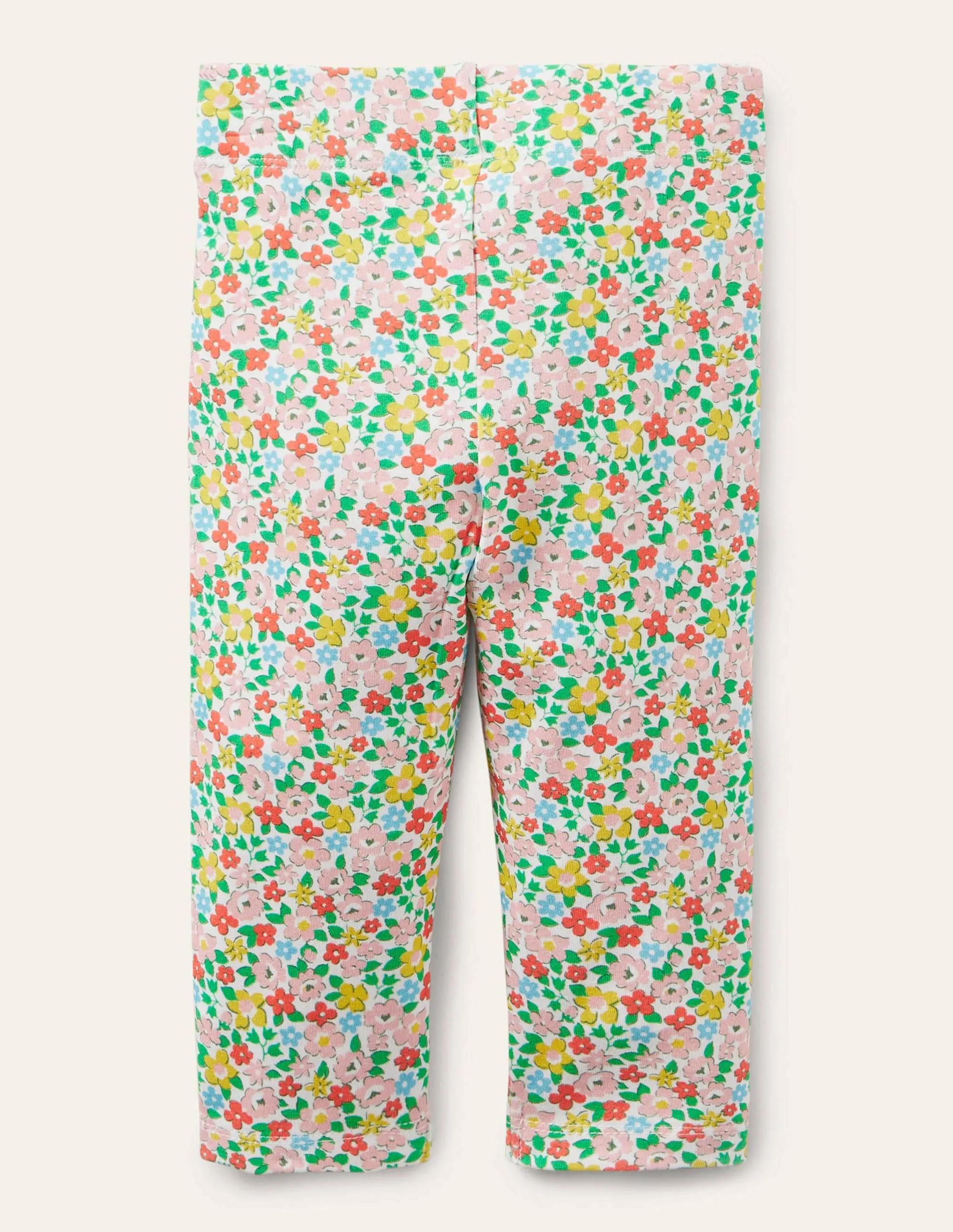 Fun Cropped Leggings-Multi Spring Floral