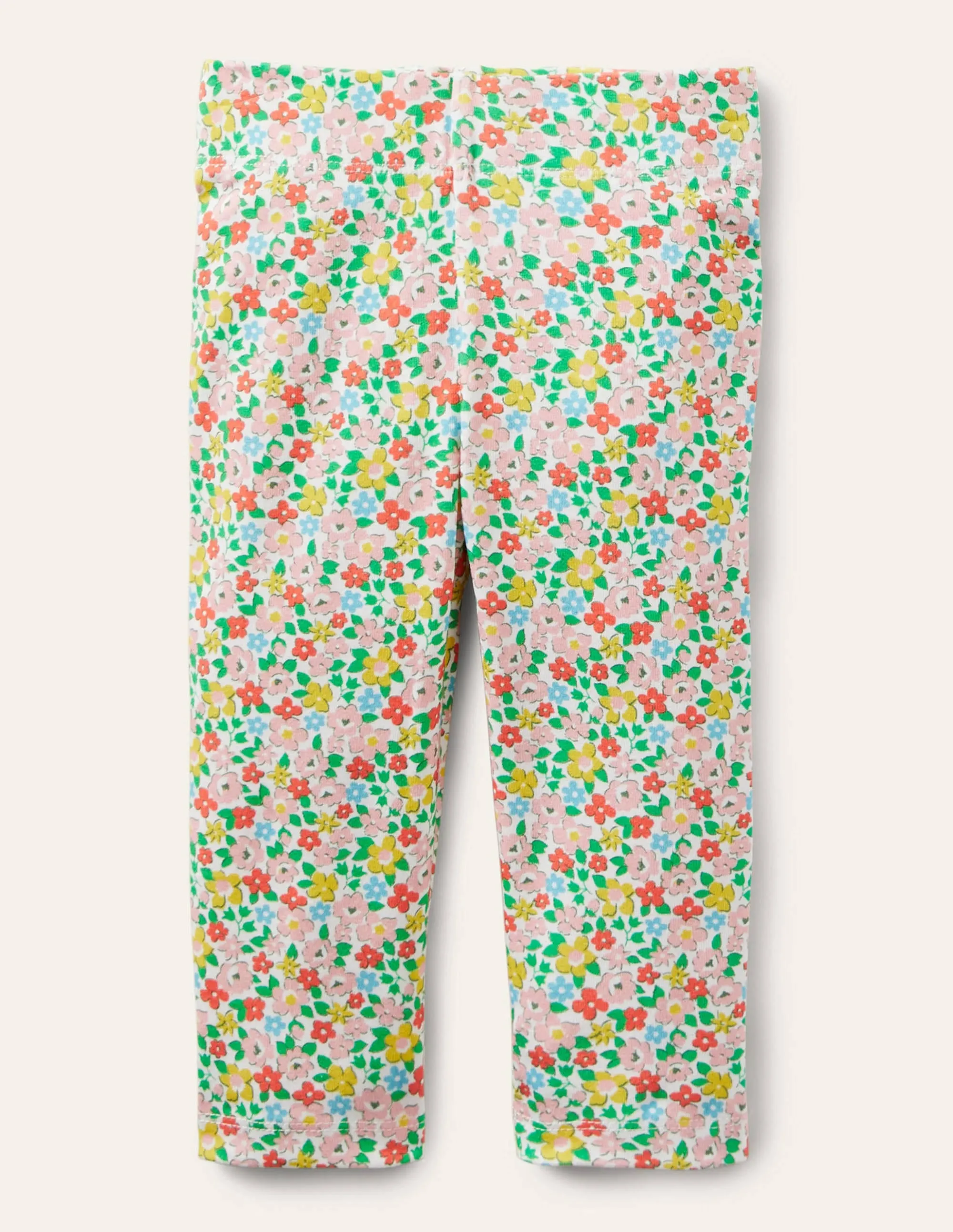 Fun Cropped Leggings-Multi Spring Floral