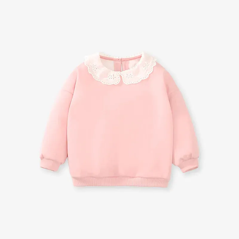 Kids Girls Designer Warm Fleece Inside Sweatshirts