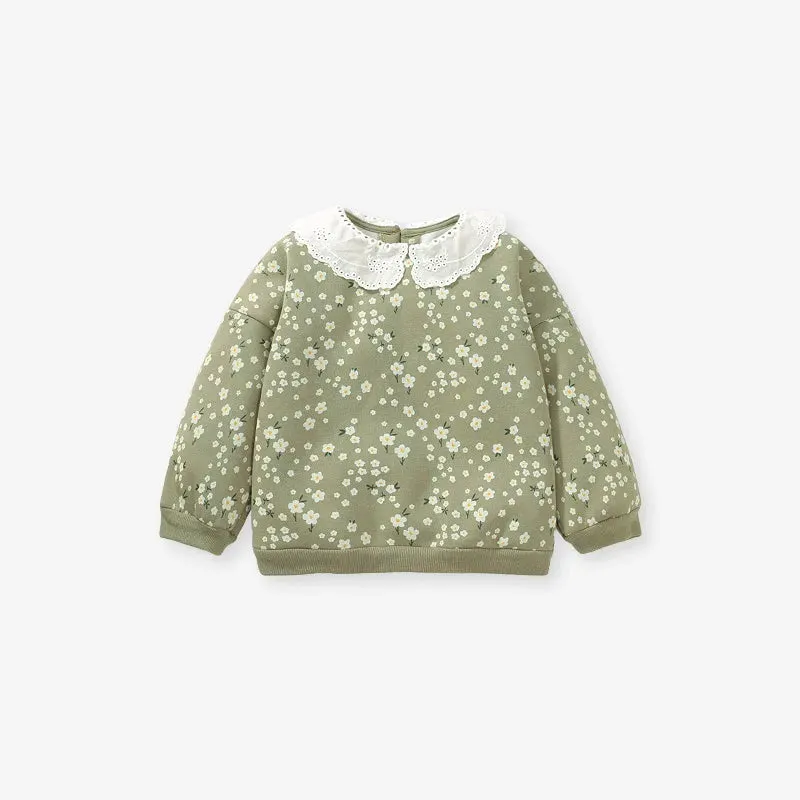 Kids Girls Designer Warm Fleece Inside Sweatshirts