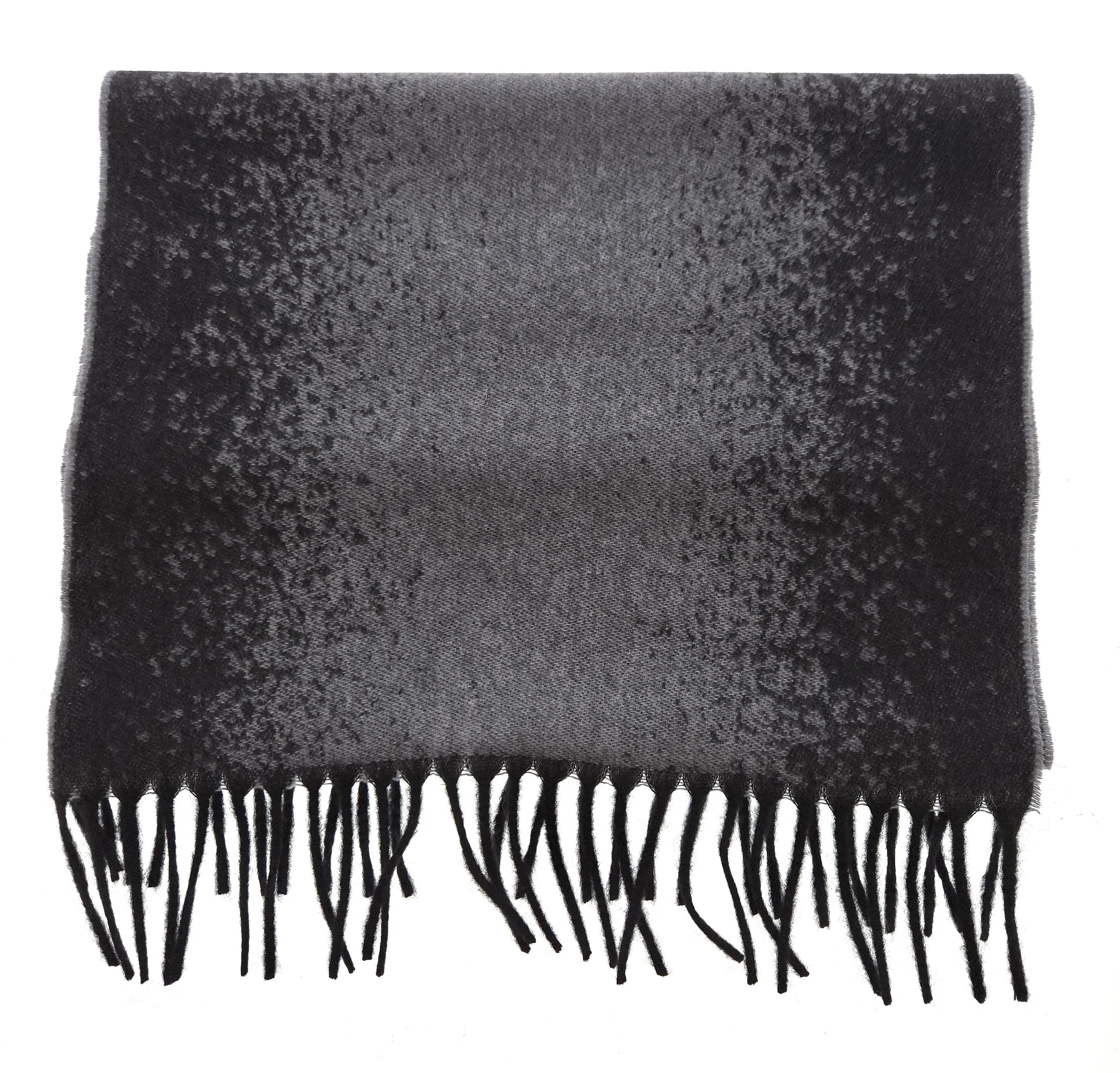 Lanvin Gray Luxury Pure Cashmere Scarf