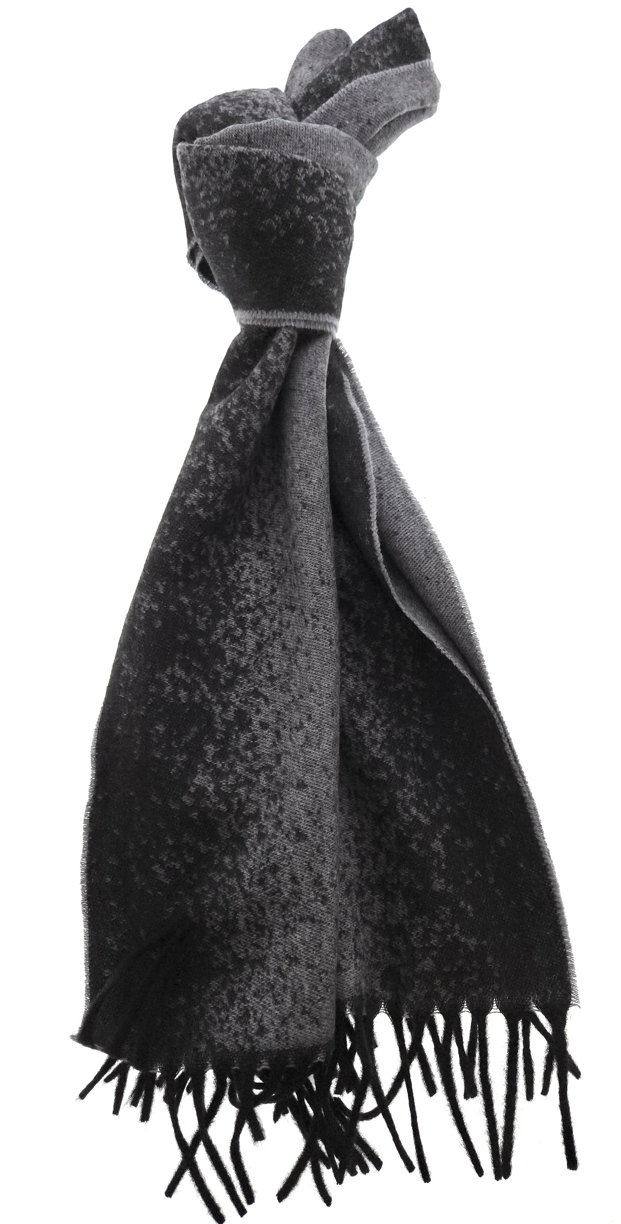 Lanvin Gray Luxury Pure Cashmere Scarf