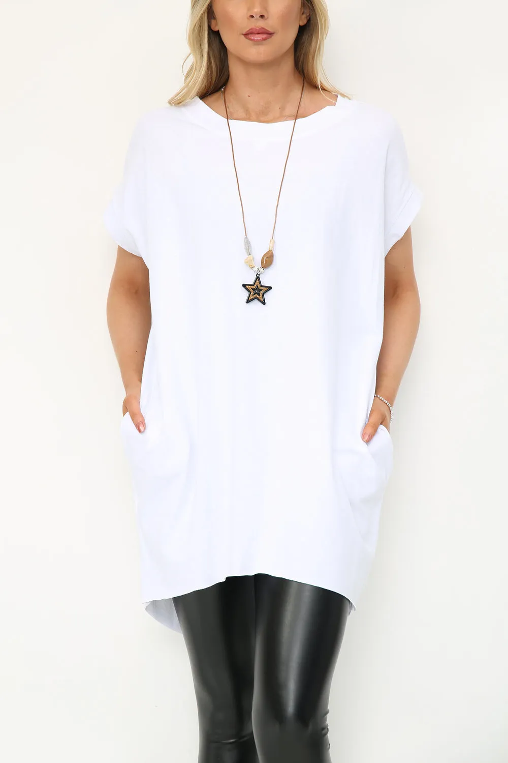 Longline Plain T Shirt