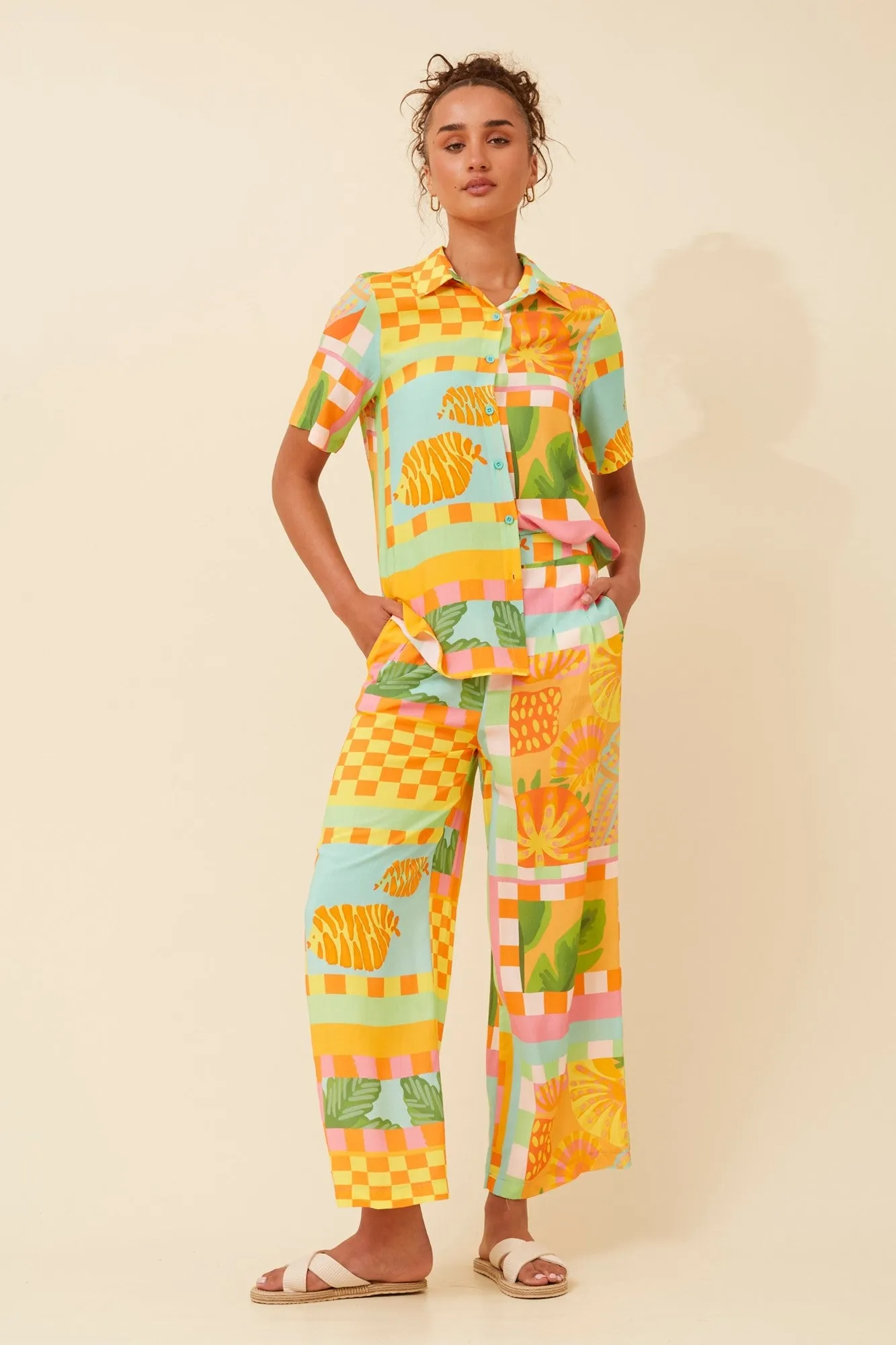 LOXANA PATCHWORK PANTS