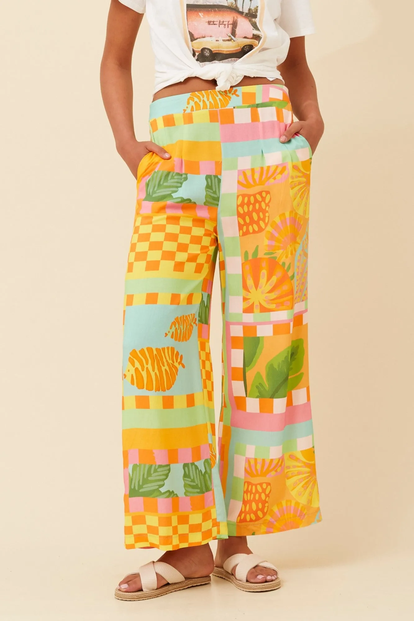 LOXANA PATCHWORK PANTS