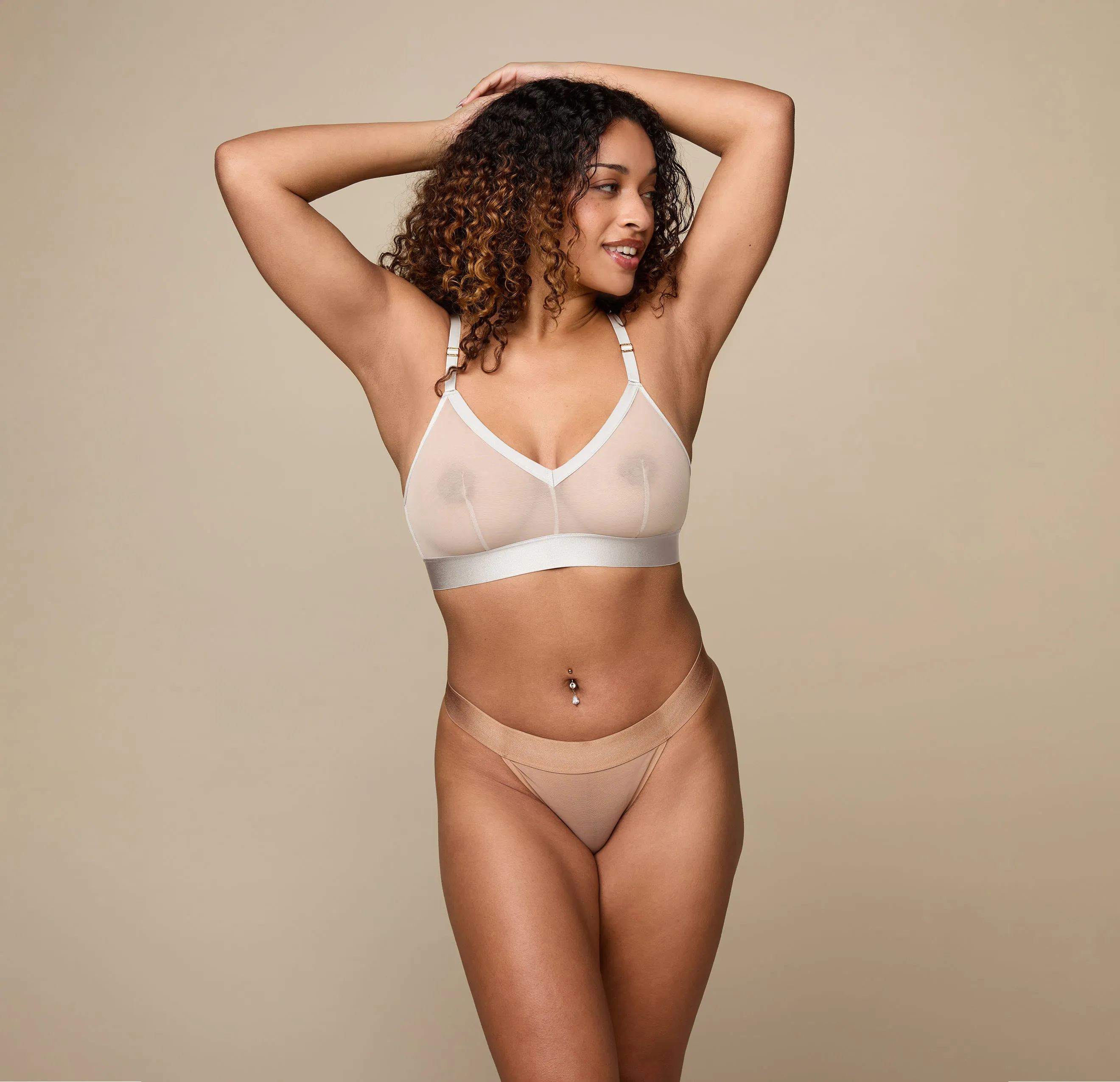 Luxe Mesh Triangle Bralette - Delicate