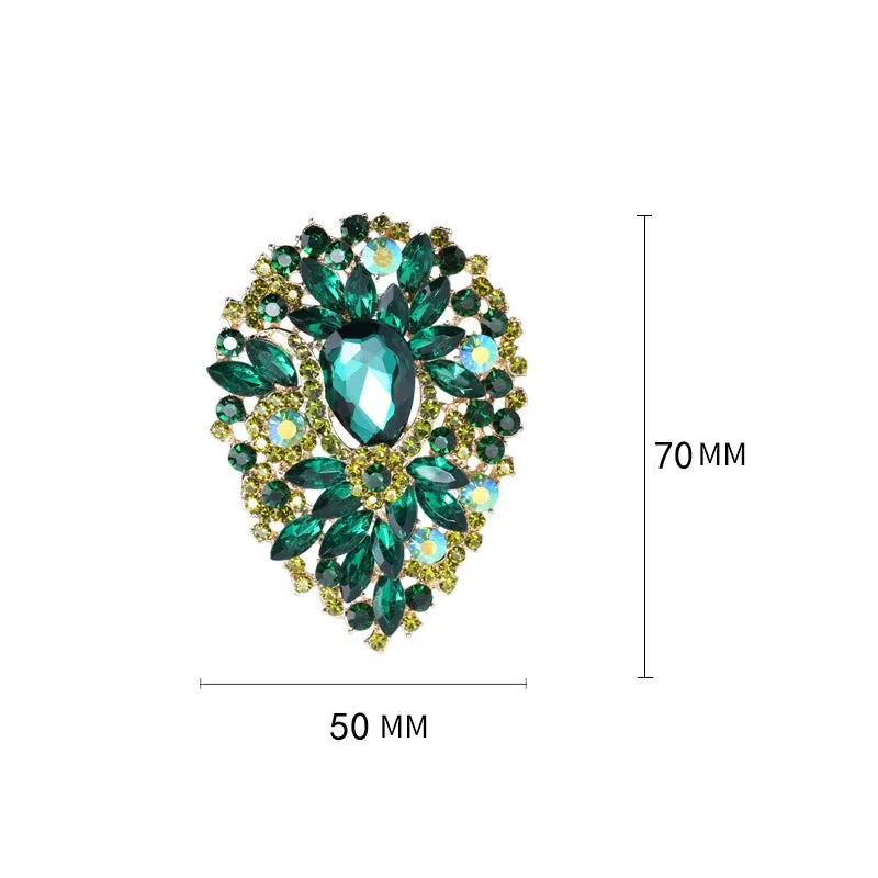 Malaga Rhinestone Brooch Pin