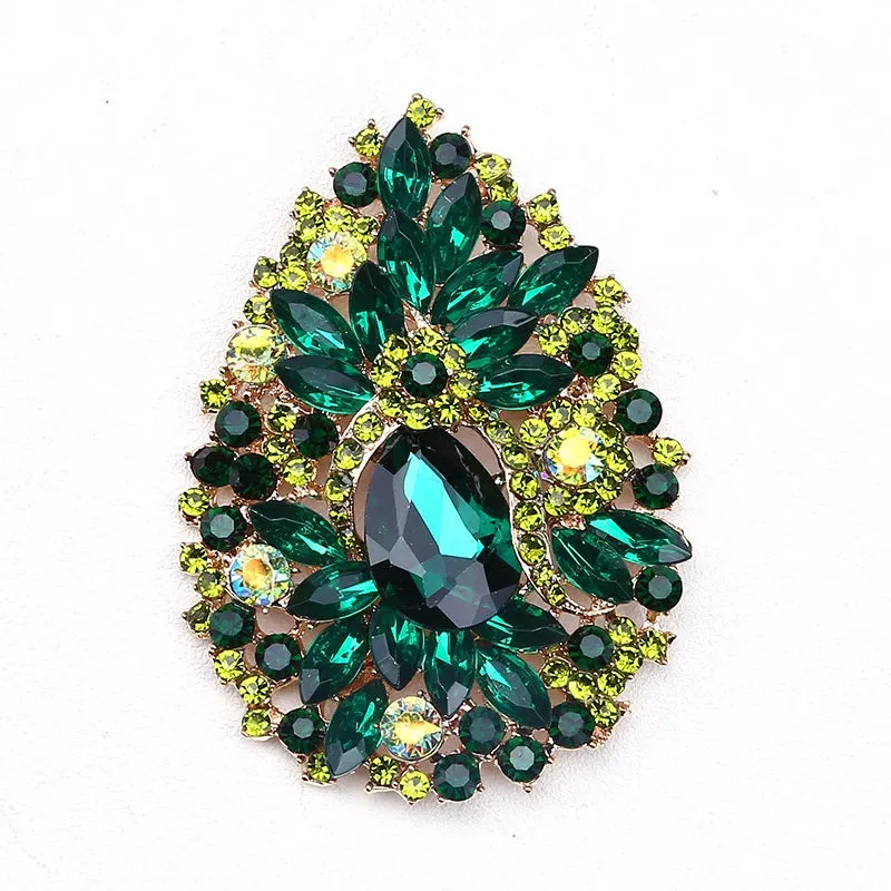 Malaga Rhinestone Brooch Pin