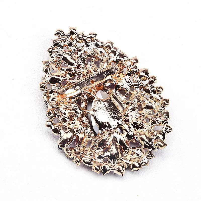 Malaga Rhinestone Brooch Pin