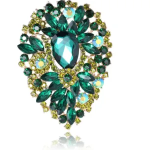 Malaga Rhinestone Brooch Pin