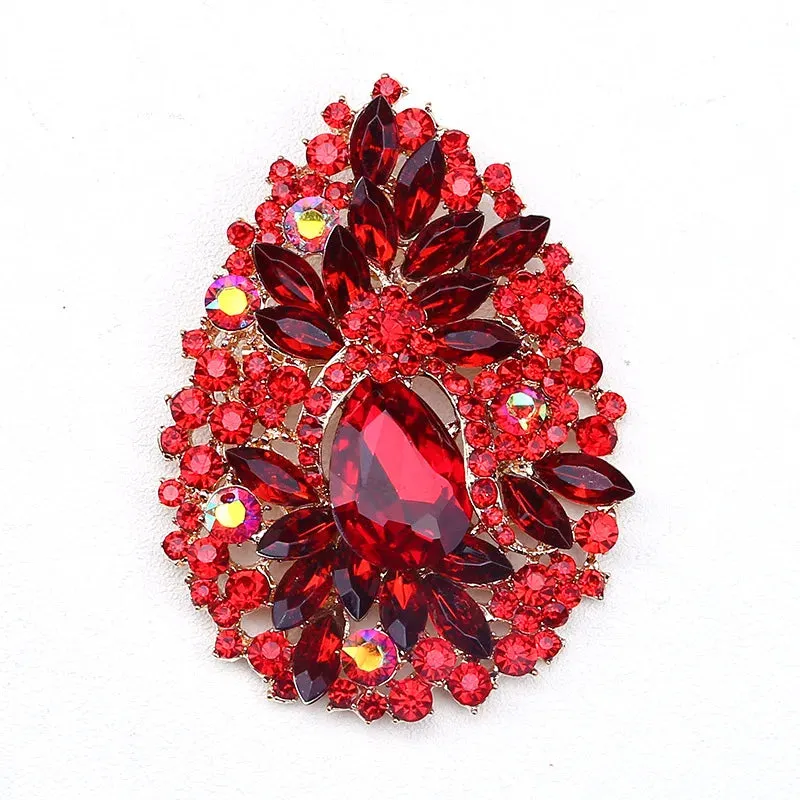 Malaga Rhinestone Brooch Pin