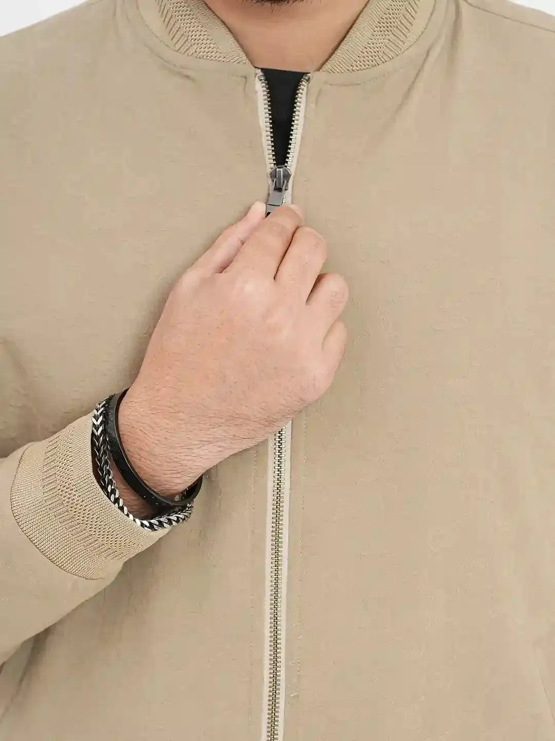 Men's Classic Jacquard Bomber