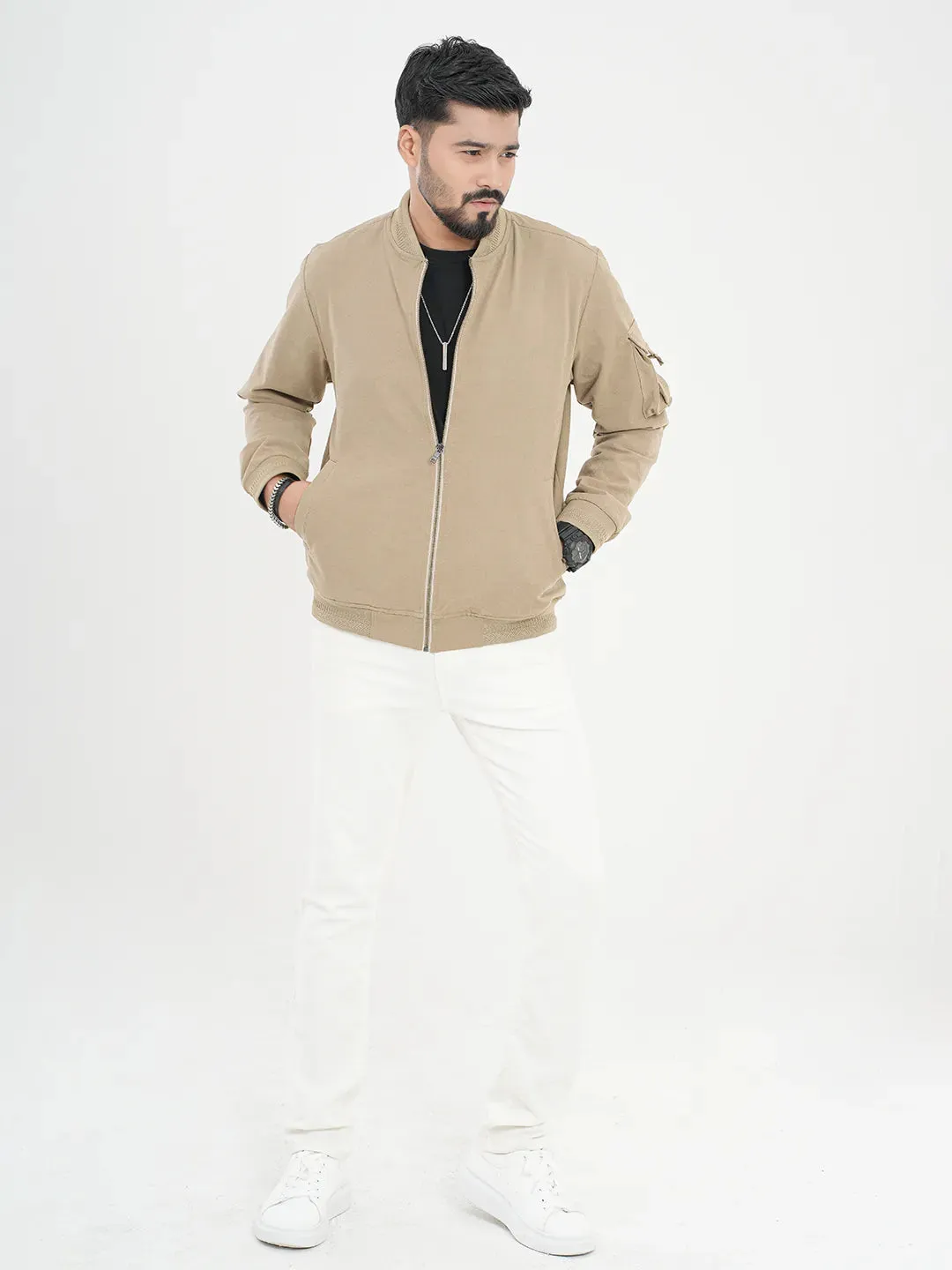 Men's Classic Jacquard Bomber