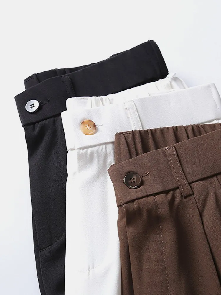 Men's Functional Fabric Ice Silk Thin Section Drape Casual Trousers Loose Harem Pants