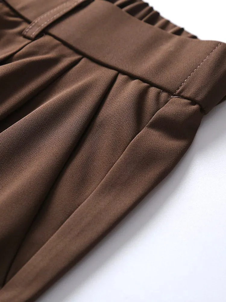 Men's Functional Fabric Ice Silk Thin Section Drape Casual Trousers Loose Harem Pants