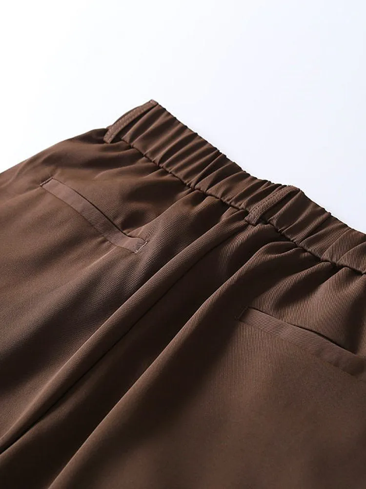 Men's Functional Fabric Ice Silk Thin Section Drape Casual Trousers Loose Harem Pants