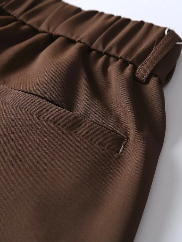 Men's Functional Fabric Ice Silk Thin Section Drape Casual Trousers Loose Harem Pants
