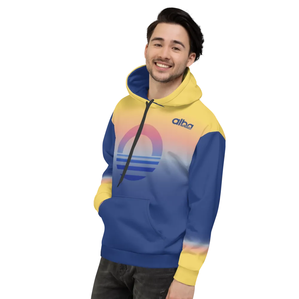 Men's Hooded Sweatshirt - Evening Sun
