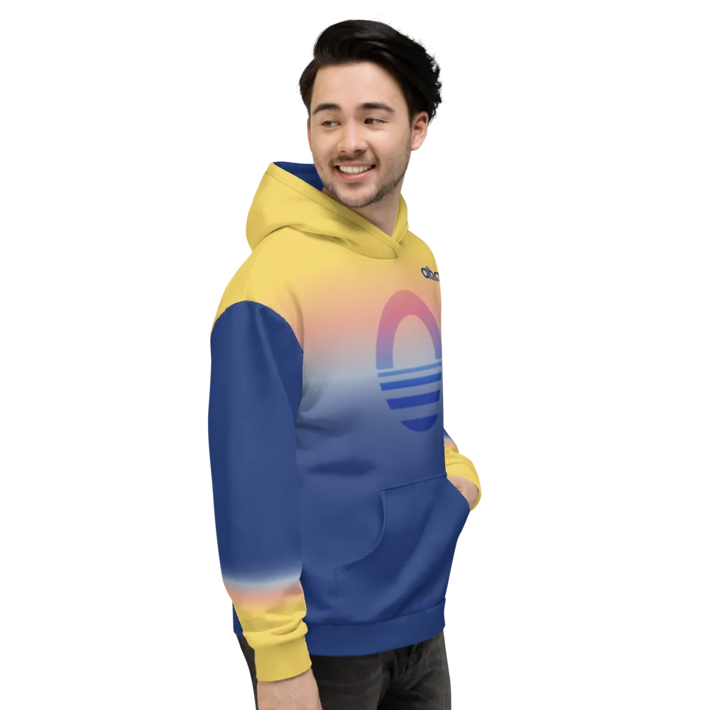 Men's Hooded Sweatshirt - Evening Sun