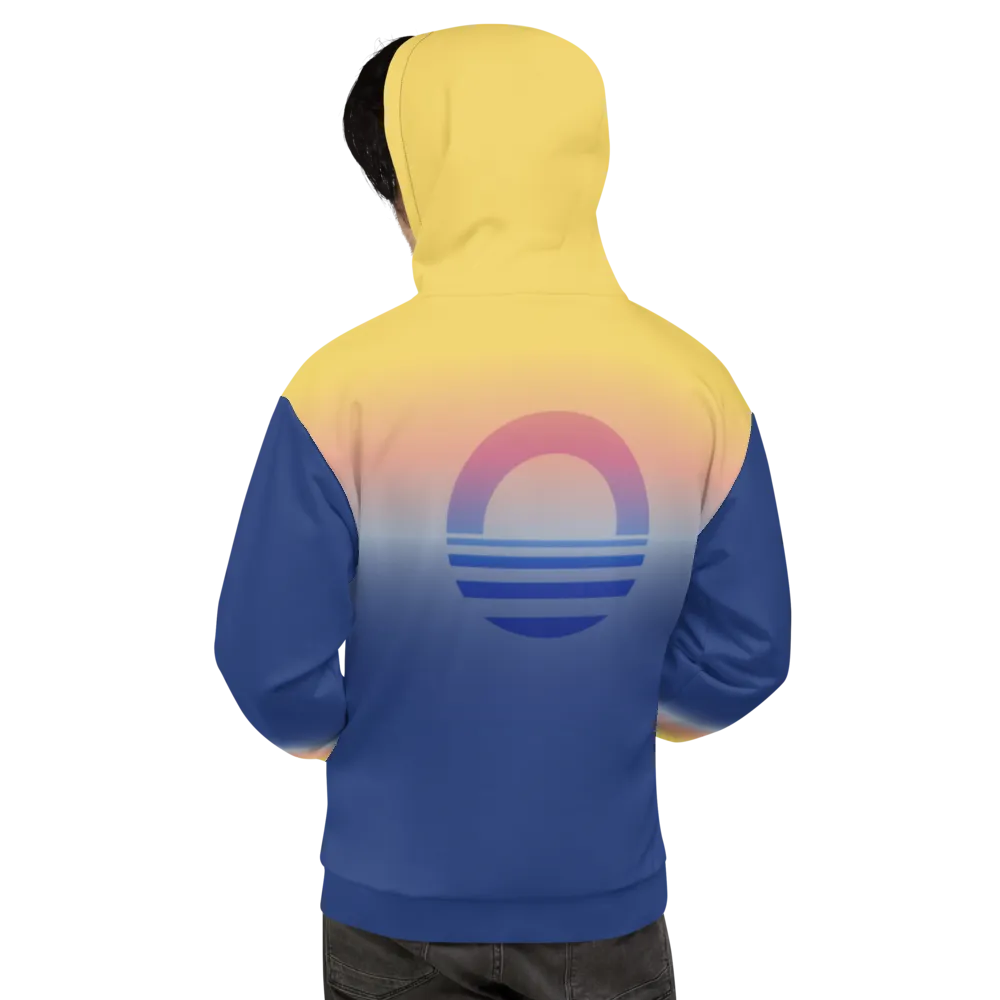 Men's Hooded Sweatshirt - Evening Sun