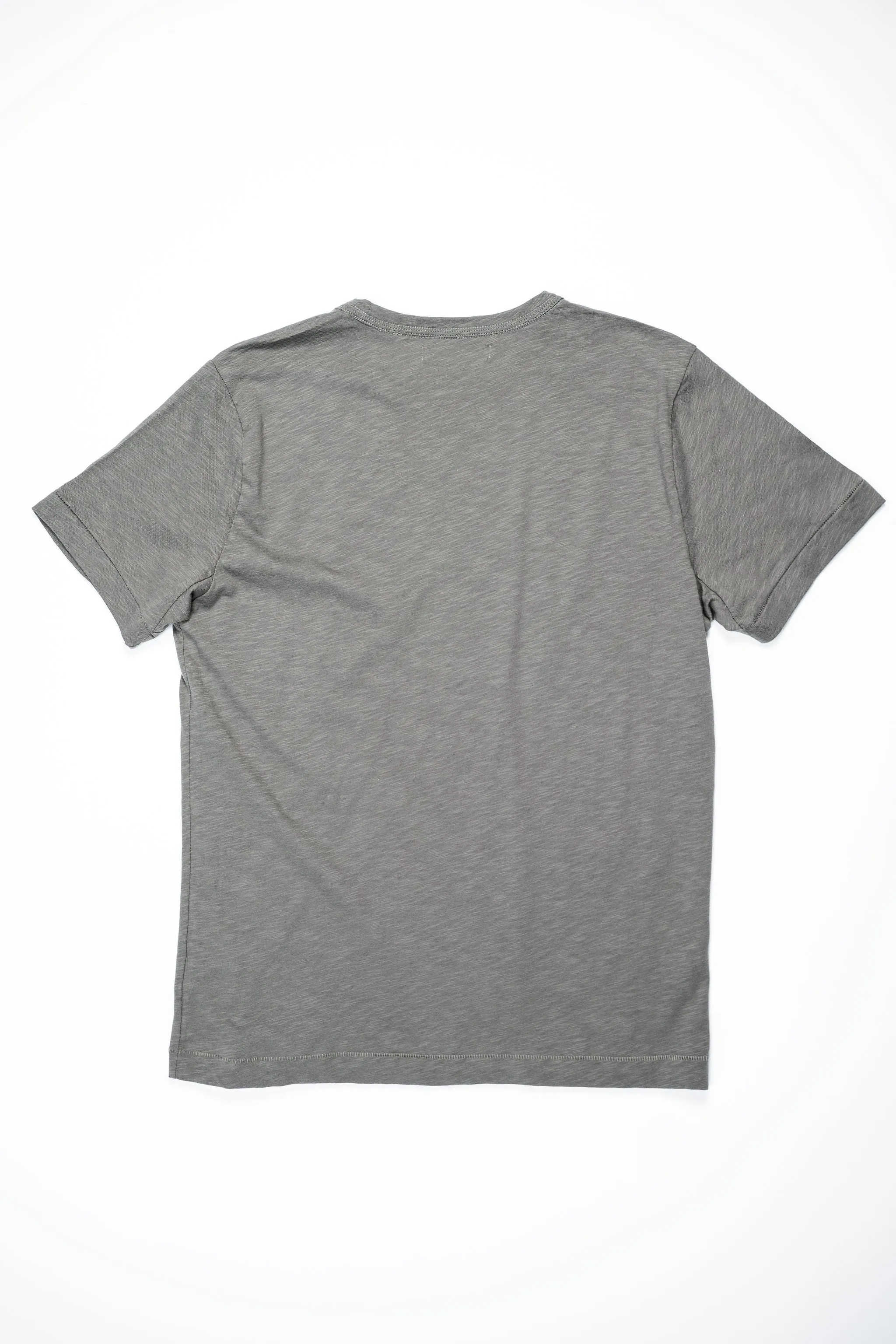 Merz b. Schwanen SCT04 Good Basics 4.9oz Relaxed Fit Pima Slub T-Shirt - Vintage Army