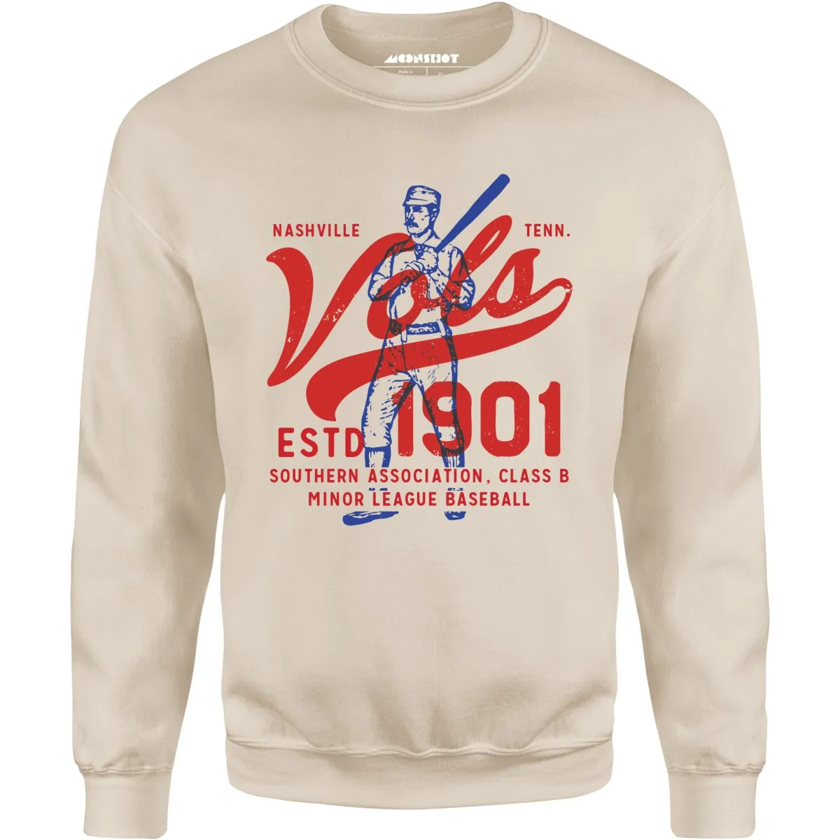 Nashville Vols - Tennessee - Vintage Defunct Baseball Teams - Unisex Sweatshirt