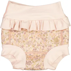 Neoprene Swim Pants Ruffle - flowers and seashells