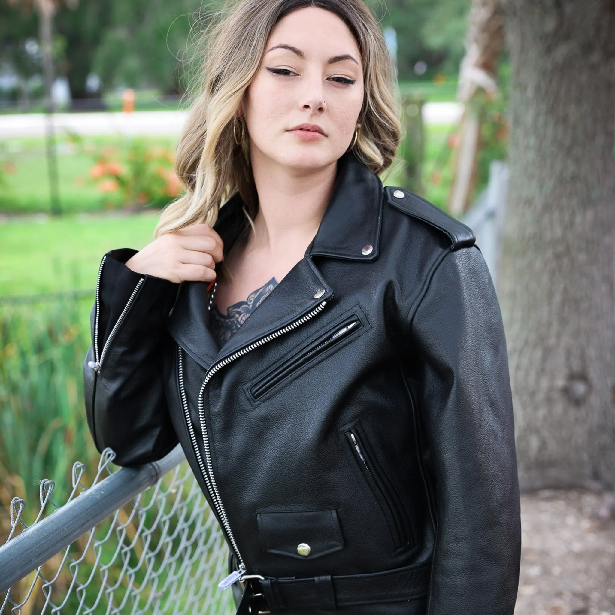 No Juliet Official Leather Jacket (belted)